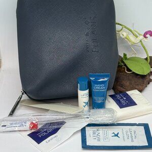 United Airlines Polaris Business First 9 Pc Amenity Travel Toiletry Kit - New